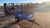 OXDALE 1.25t compact tipping tipping trailer c/w mesh sides s/n0000228 - 7