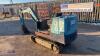 IHI 126X .5t rubber tracked excavator (s/n 1151338) with bucket & blade - 3