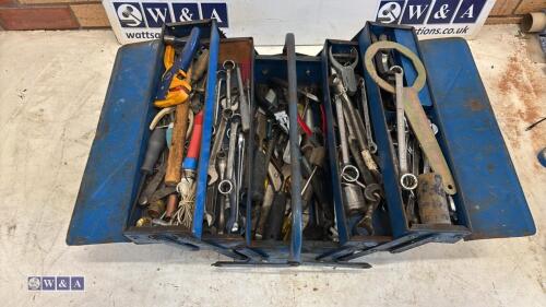 Metal tool box c/w contents