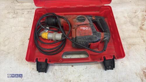 HILTI TE30CAVR 110v SDS breaker c/w case