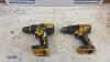 2 x DEWALT 18v drill