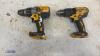 2 x DEWALT 18v drill - 2