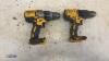 2 x DEWALT 18v drill - 8