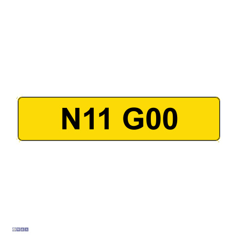 Number plate: N11 G00 (Copy of retention certificate in office)