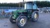 1987 JOHN DEERE 2450 tractor c/w topper (E802 YJL)(V5 in office)