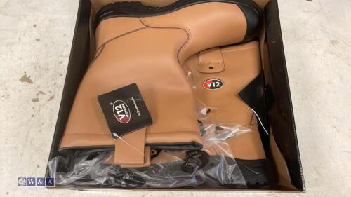 Pair of V12 safety boots (unused old stock) (size 12)