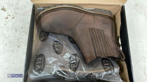 Pair of V12 safety boots (unused old stock) (size 12)