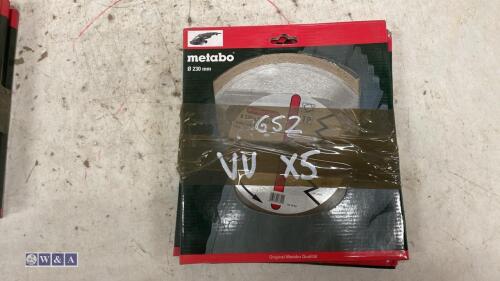 5 x METABO 230mm classic cutting blades