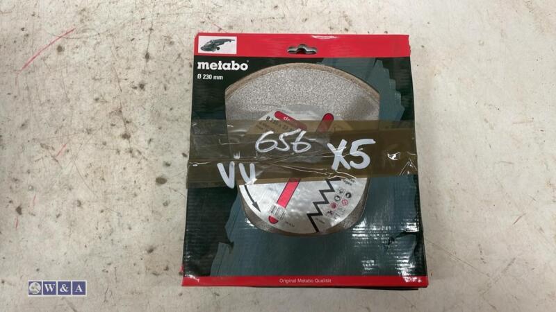 5 x METABO 230mm classic cutting blades