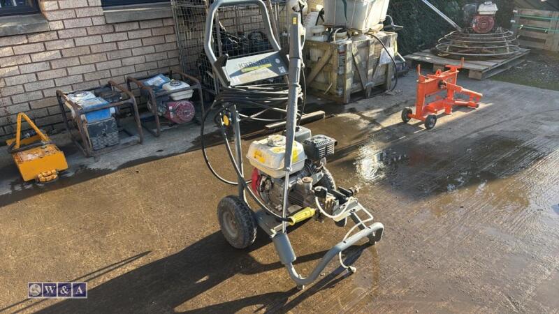 KARCHER petrol power washer c/w hose