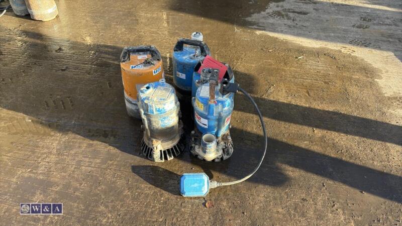 5 x 110v submersible water pumps