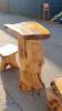 Driftwood table c/w 2 x stools - 4