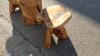 Driftwood table c/w 2 x stools - 6