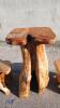 Driftwood table c/w 2 x stools - 3