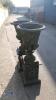 Pair of cast iron urns (bronze green finish) & plinths - 3