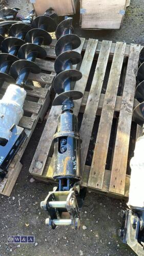 Post hole auger c/w 2 x lines (25mm pins) (unused)