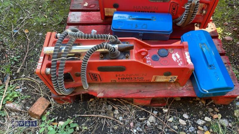 HMB 350 hydraulic machine breaker c/w lines (unused)