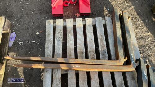 Pair of forklift forks