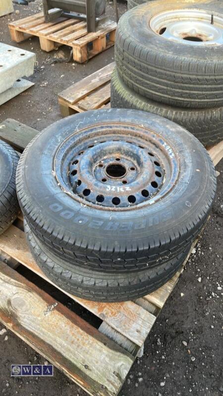 2 x wheels & tyres (175R14C)