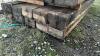 10 x hardwood railway sleepers