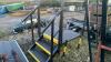 2-tread adjustable steps c/w platform & handrail - 2