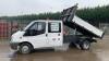 2008 FORD TRANSIT 115 T350L D/C rwd crew cab tipper (YS08 HMZ)(MoT 6th August 2025)(V5 & some history in office) - 25