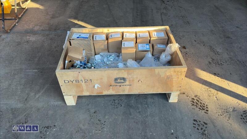 Crate of bolts / nuts / washers (unused)