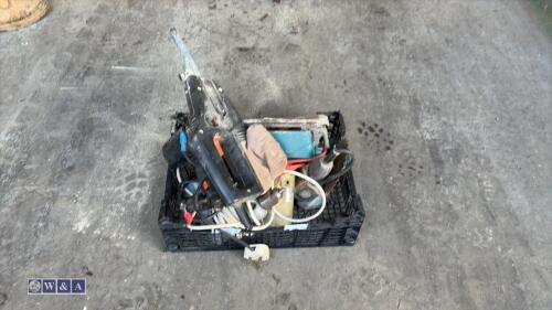 Tray of power tools