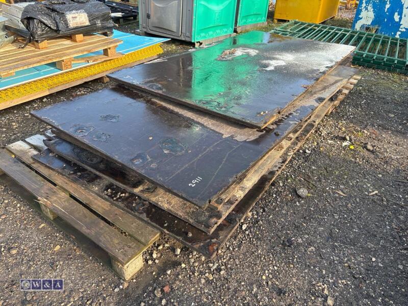 Pallet of trailer floor sheets (approx 11 x 8 x 4)