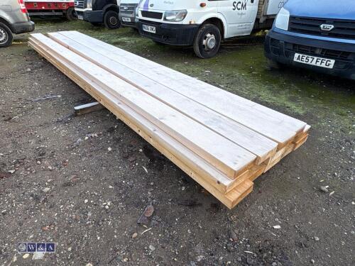 Approx 15 x 19ft lengths of timber (approx 9'' x 3'')