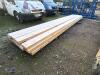 Approx 15 x 19ft lengths of timber (approx 9'' x 3'') - 4