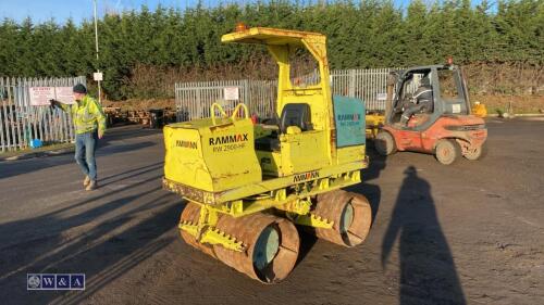 2005 RAMMAX RW2900-HF sheeps foot roller c/w Kubota engine