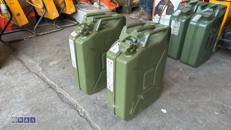 2 x metal fuel cans