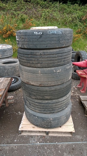 6 x 215/75/17.5 low loader wheels & tyres
