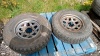 2 x KELLY 215 R15 wheels & tyres