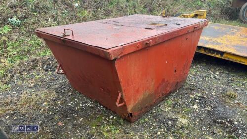 Steel covered skip