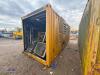 Containerised hudraulic pack with twin CATERPILLAR 6-cylinder diesel engines