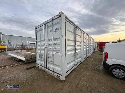 BASTONE 40' high cube storage container with side and rear doors