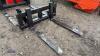 Pair of pallet forks c/w euro brackets - 5