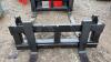 Pair of pallet forks c/w euro brackets - 9