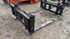 Pair of pallet forks c/w Bobcat brackets - 4