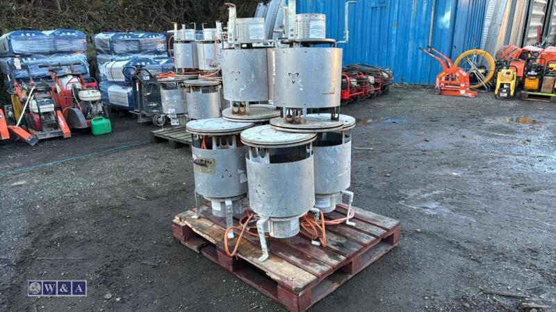 6 x BULLFINCH gas heaters