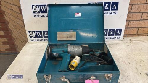 MAKITA 6906 110v impact wrench c/w case