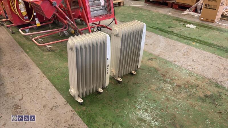 2 x oil filled radiators