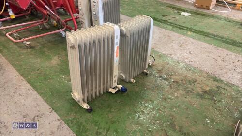 2 x oil filled radiators