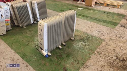 2 x oil filled radiators