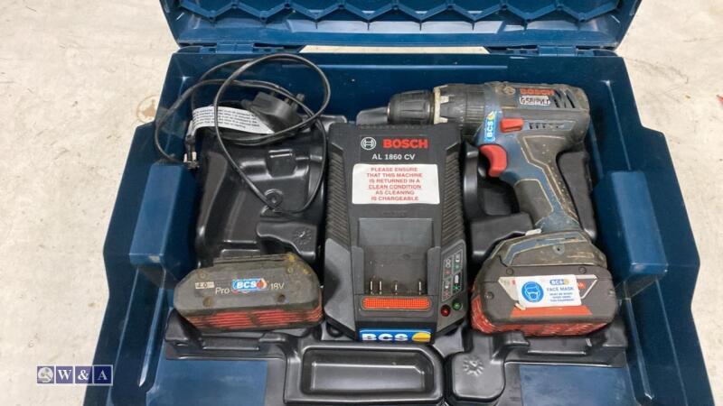 BOSCH cordless 18v drill c/w case