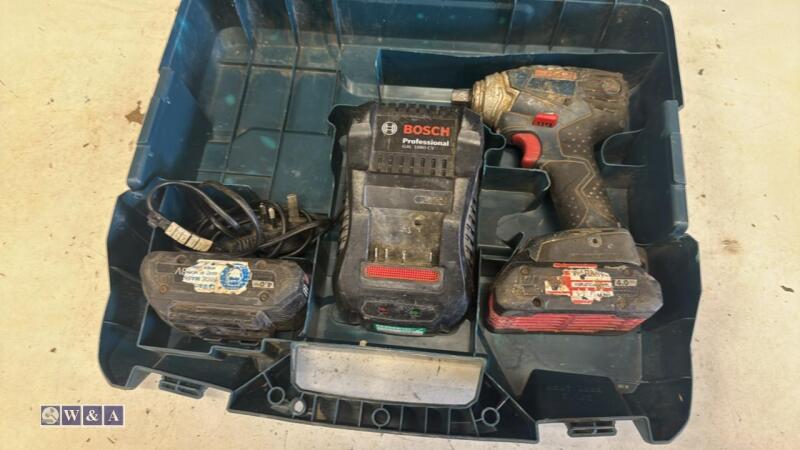 BOSCH cordless impact wrench c/w case