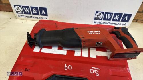 HILTI SR4-A22 22v cordless reciprocating saw c/w case