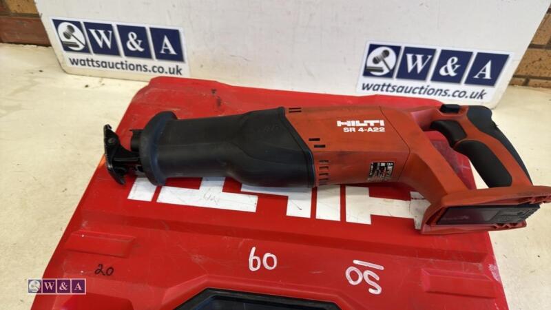 HILTI 22v cordless reciprocating saw c/w case